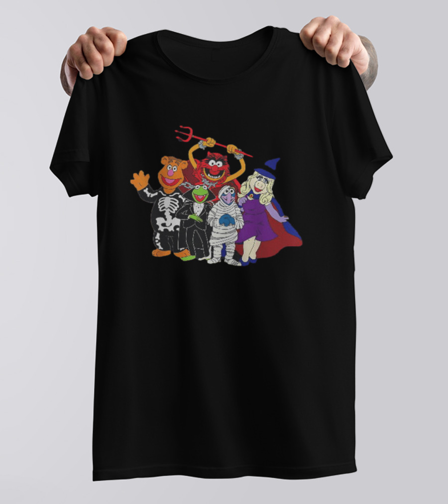 Fozzie Bear Kermit Animal Gonzo Miss Piggy The Muppets Halloween Costumes T-Shirt