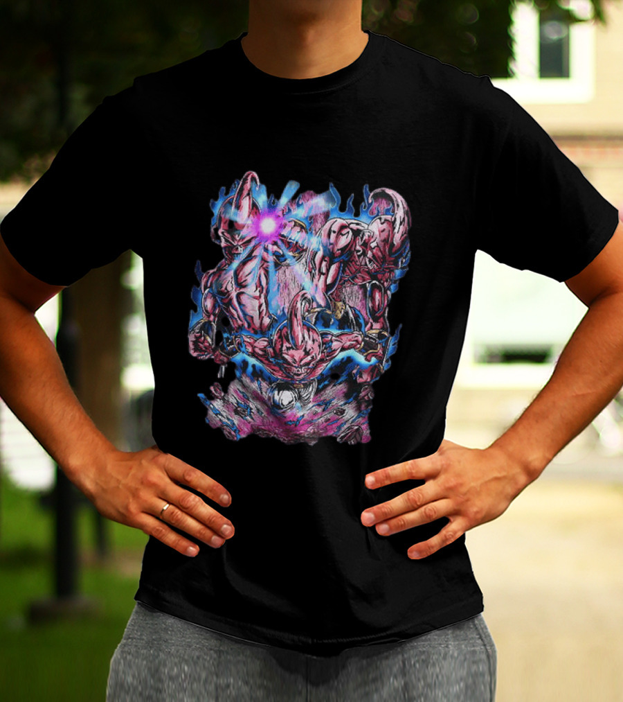 Dragon Ball Z Kid Buu Multiple Forms Energy Attack T-Shirt