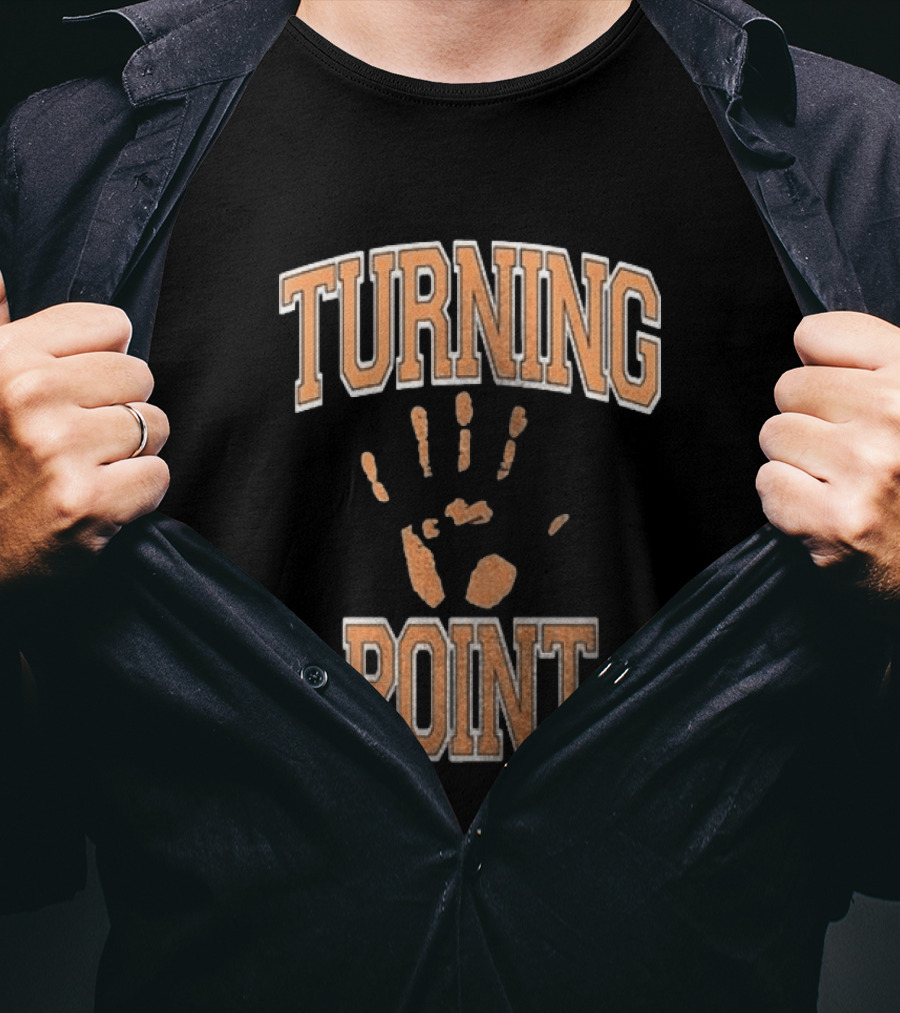Turning Point Handprint Motivation Dawn Darkness T-Shirt