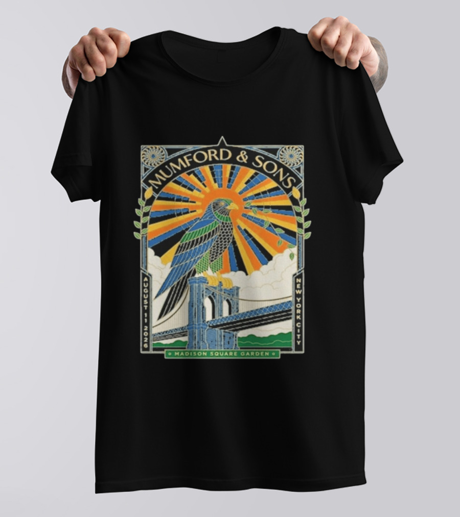 Mumford & Sons Madison Square Garden New York City August 11 2026 Event T-Shirt
