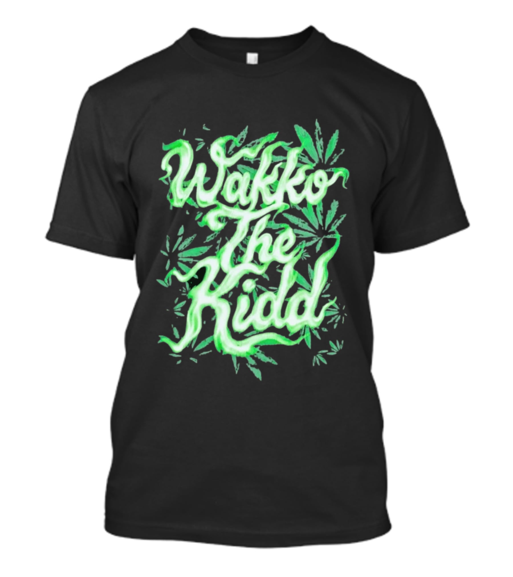 Wakko The Kidd Green Cannabis Leaf Marijuana T-Shirt