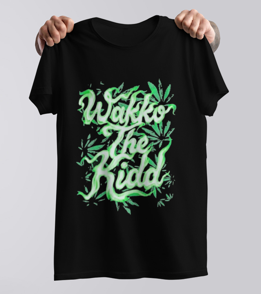 Wakko The Kidd Green Cannabis Leaf Marijuana T-Shirt