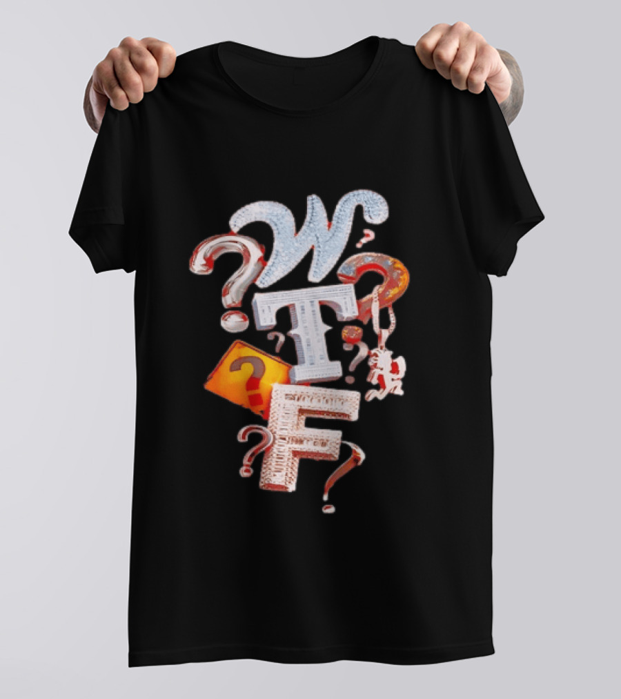 WTF Hatchetman ICP Insane Clown Posse Question Marks T-Shirt