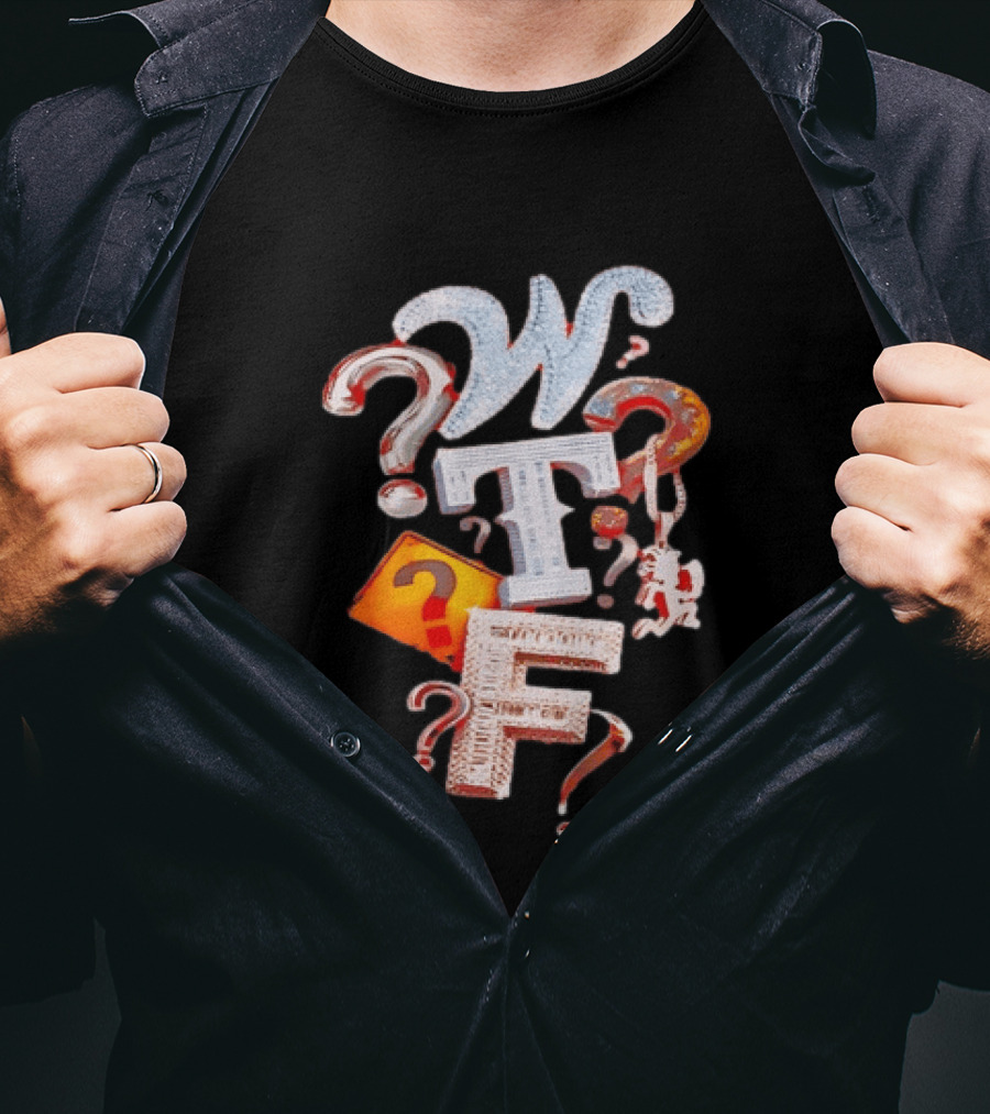 WTF Hatchetman ICP Insane Clown Posse Question Marks T-Shirt