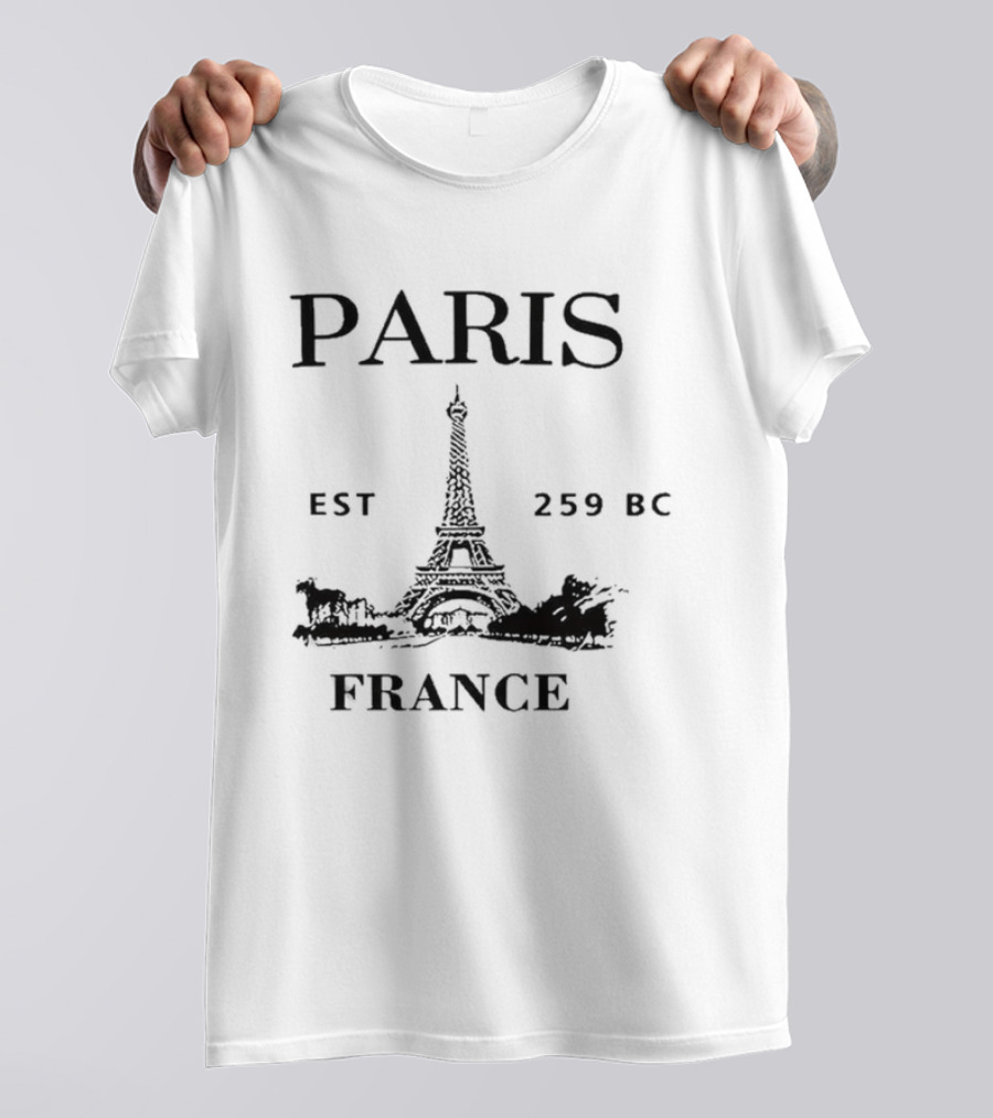Paris Eiffel Tower Est 259 BC France T-Shirt