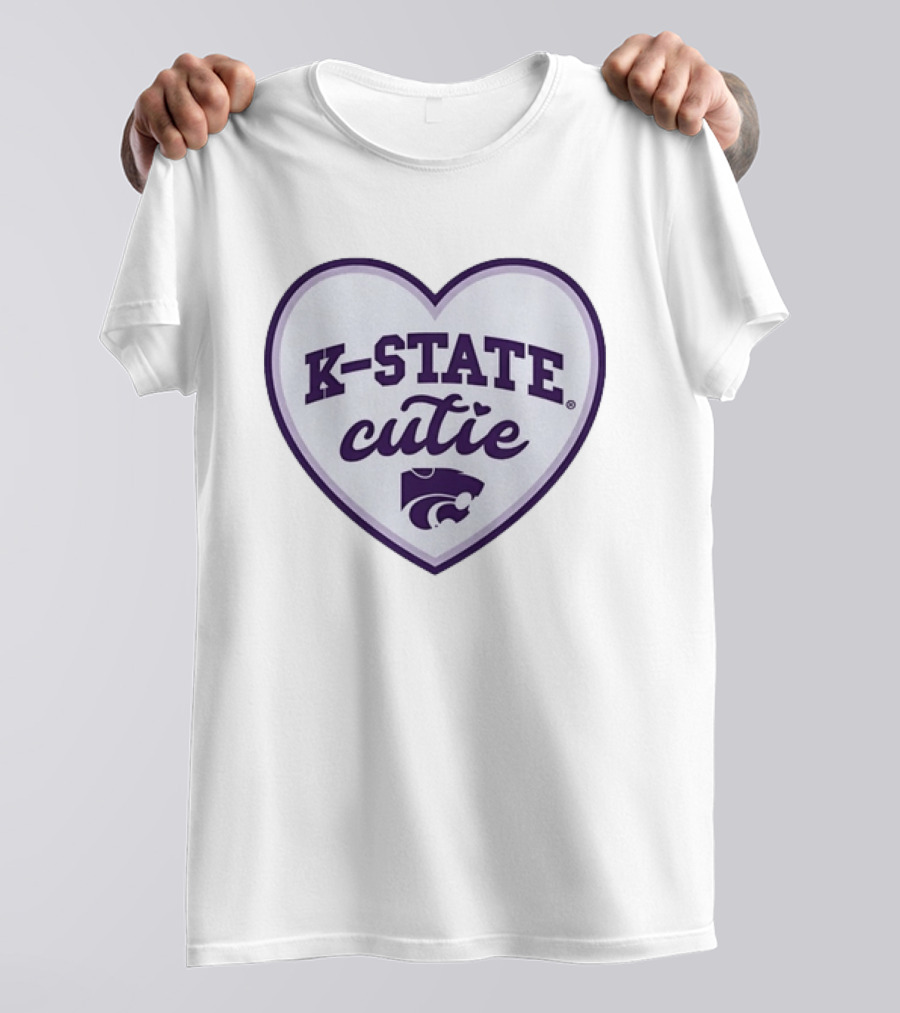 K State Cutie Heart Kansas State Wildcats T-Shirt