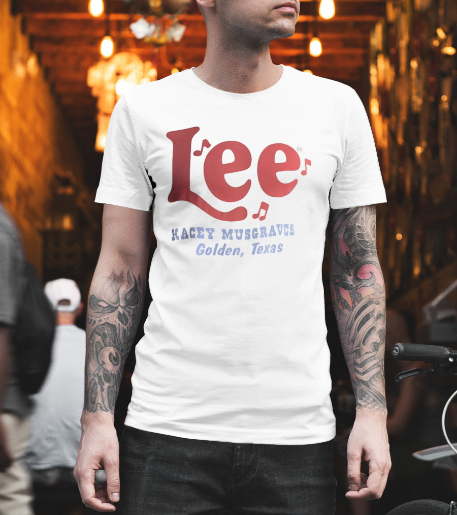 Lee Kacey Musgraves Golden Texas Music Notes T-Shirt