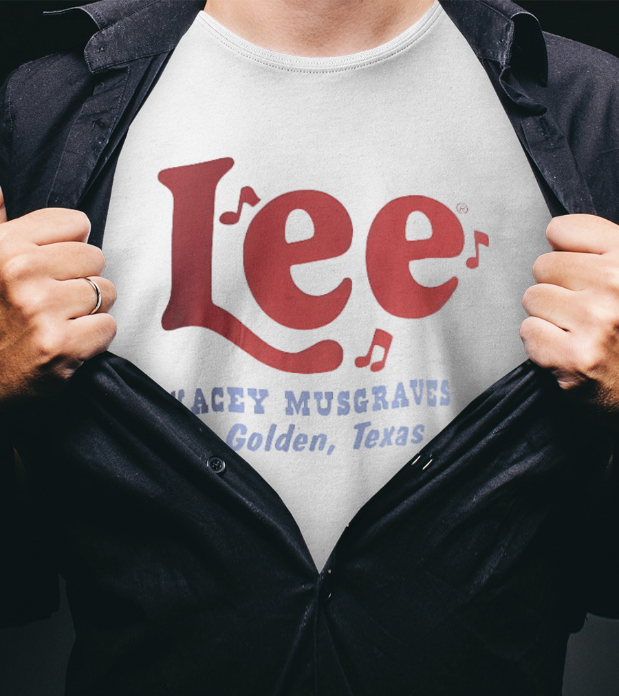 Lee Kacey Musgraves Golden Texas Music Notes T-Shirt