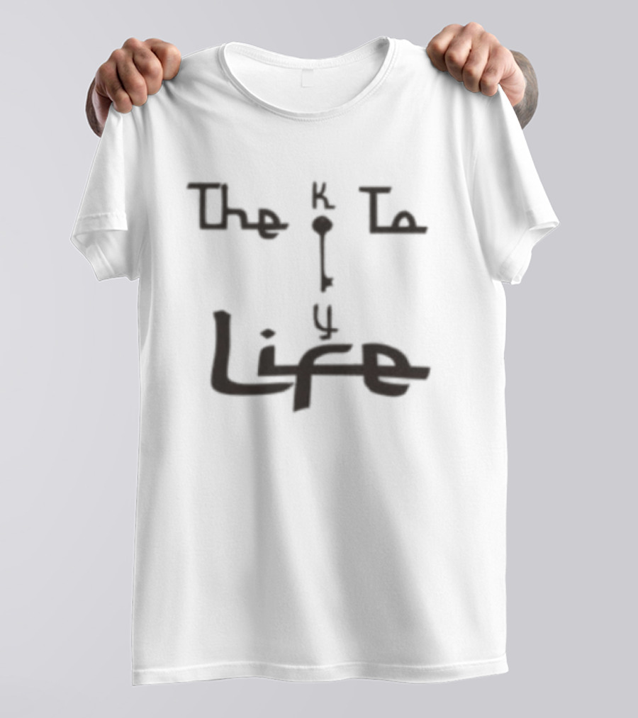 Key To Life Store Oatmeal Hand Drawn T-Shirt