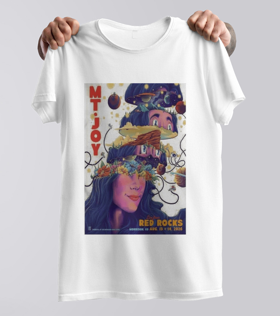 MT Joy Live At Red Rocks Morrison CO August 13 14 2026 S Tour T-Shirt