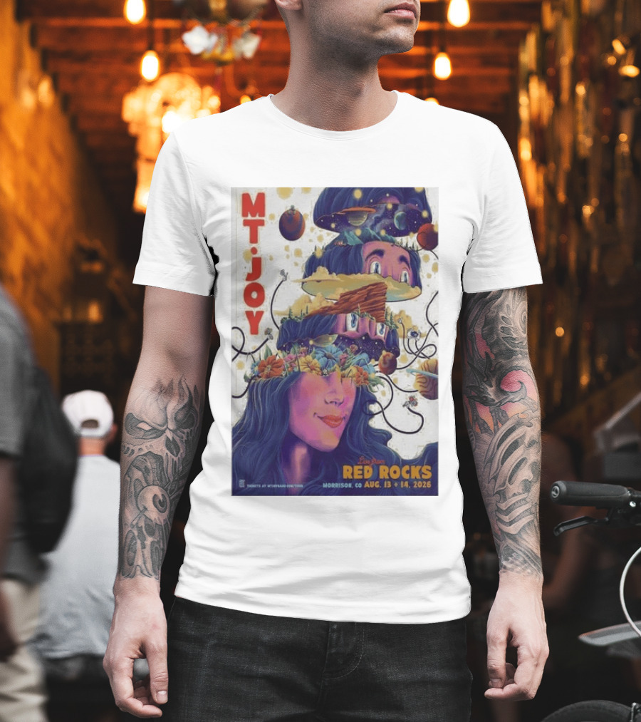 MT Joy Live At Red Rocks Morrison CO August 13 14 2026 S Tour T-Shirt