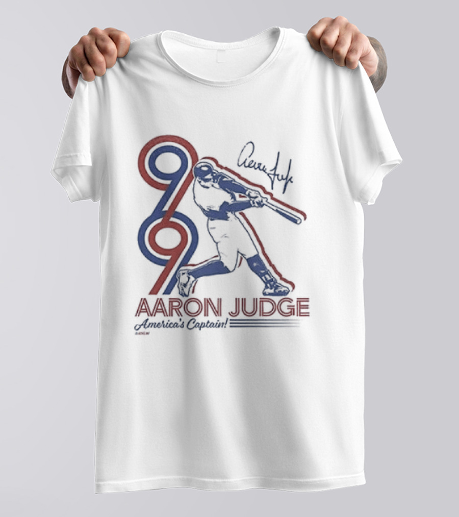 New York Yankees Aaron Judge America's Captain Signature Swing T-Shirt