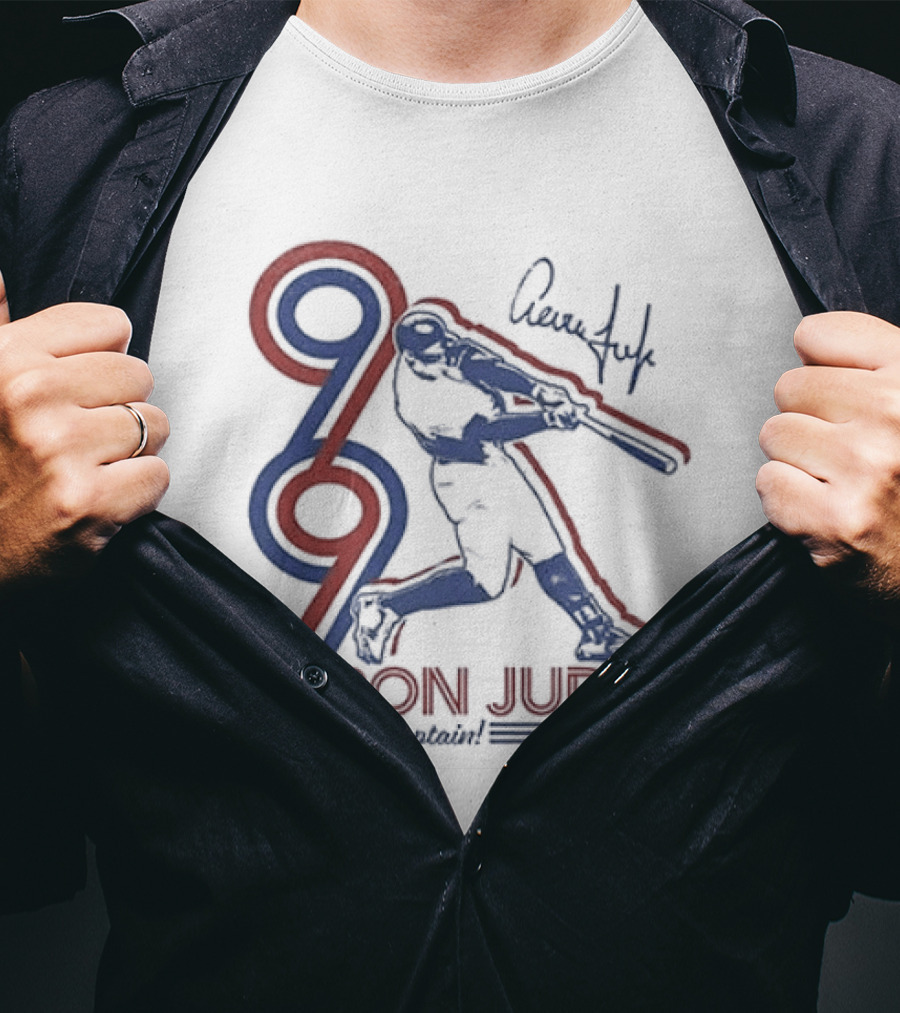 New York Yankees Aaron Judge America's Captain Signature Swing T-Shirt
