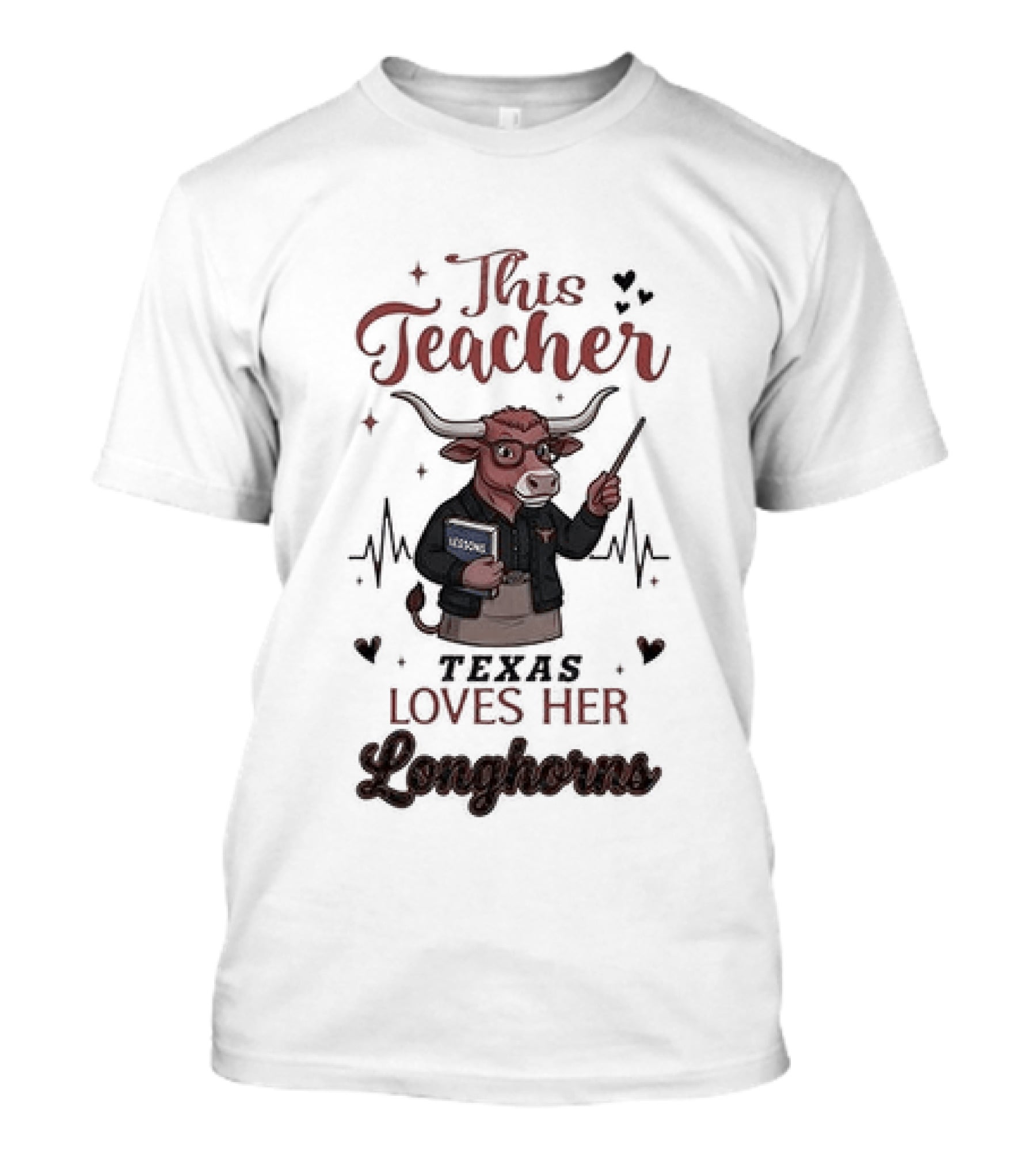 Texas Longhorns This Teacher Love Football T-Shirt