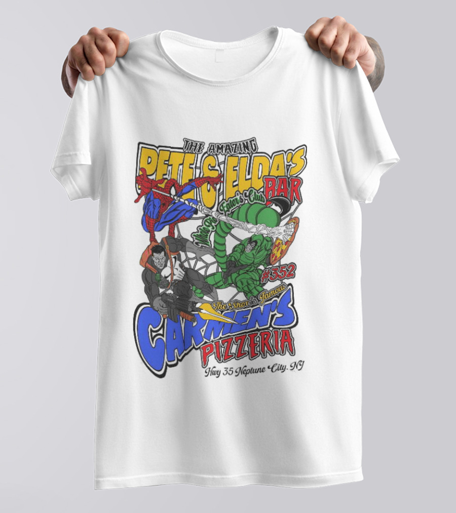 The Amazing Pete And Elda’s The Shore’s Famous Carmen’s Pizzeria T-Shirt