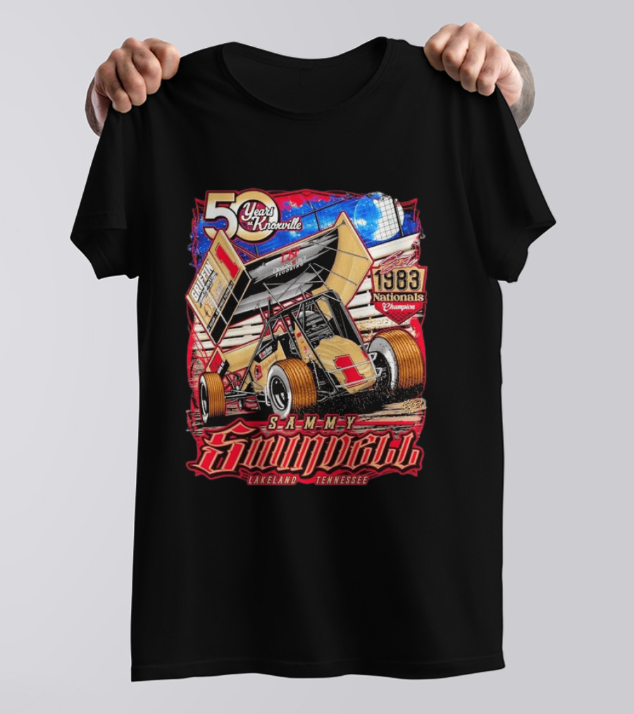50 Years At Knoxville Sammy Swindell Sprint Car 1983 Nationals Champion Lakeland Tennessee T-Shirt