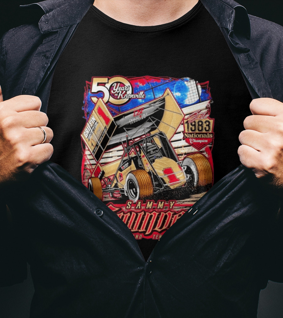 50 Years At Knoxville Sammy Swindell Sprint Car 1983 Nationals Champion Lakeland Tennessee T-Shirt
