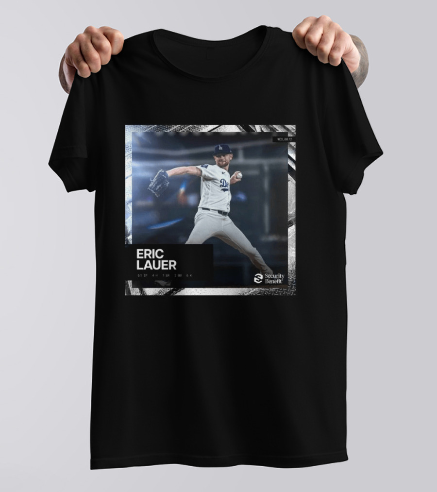 Eric Lauer Pitching Performance Dodgers Security Benefit T-Shirt