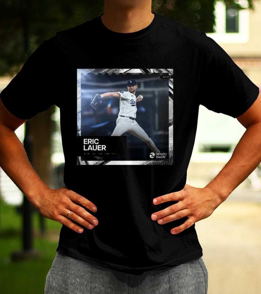 Eric Lauer Pitching Performance Dodgers Security Benefit T-Shirt