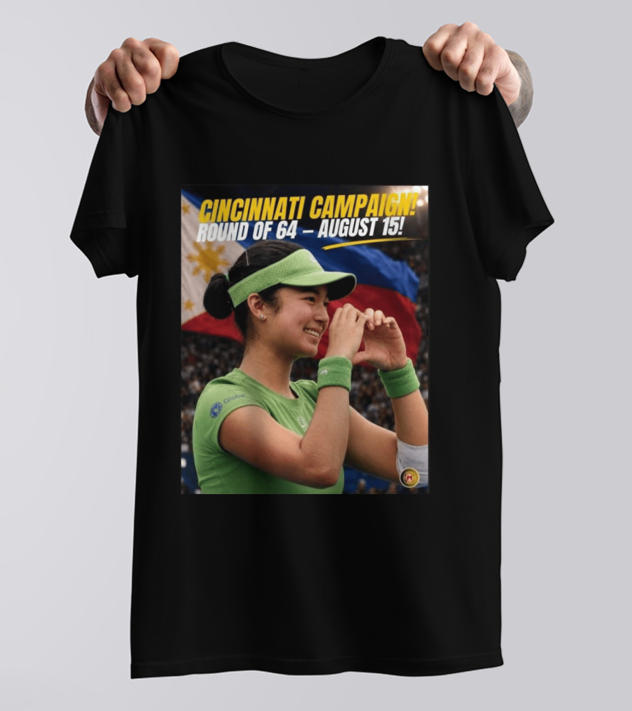 Cincinnati Campaign Round Of 64 August 15 Philippines Flag Tennis T-Shirt
