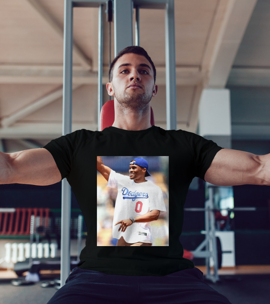 Russell Westbrook Dodgers 0 Jersey Celebration T-Shirt