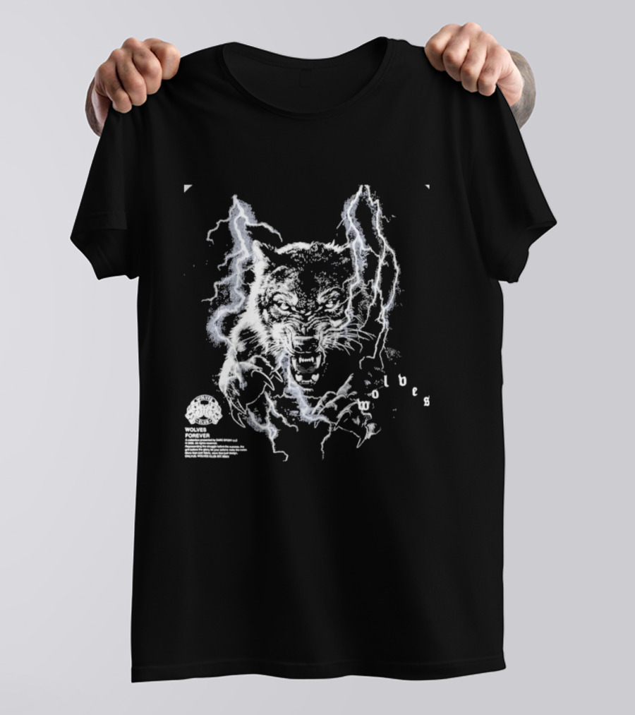 Darcsport Wolves Club Electric Lightning Wolf T-Shirt