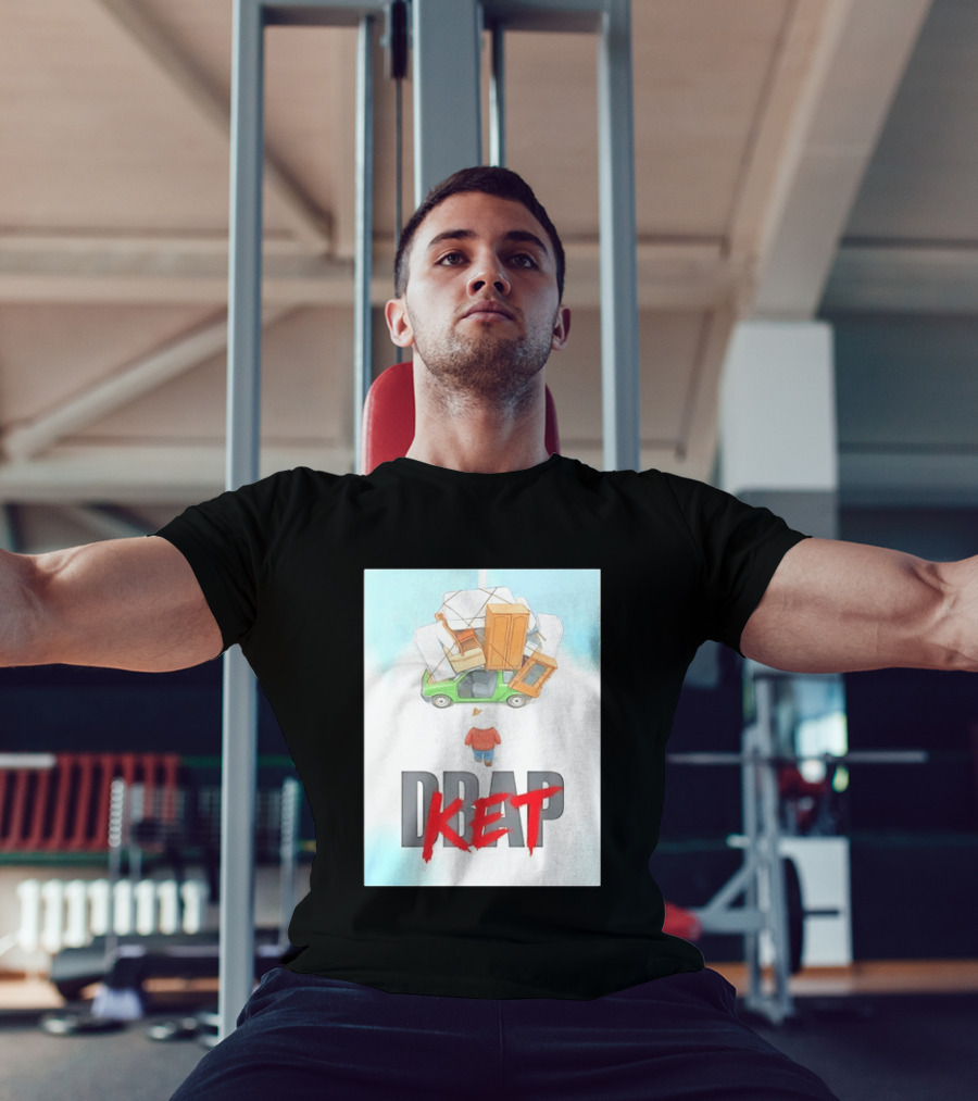 Drap Ket Cat Moving Day Car Furniture Chaos T-Shirt
