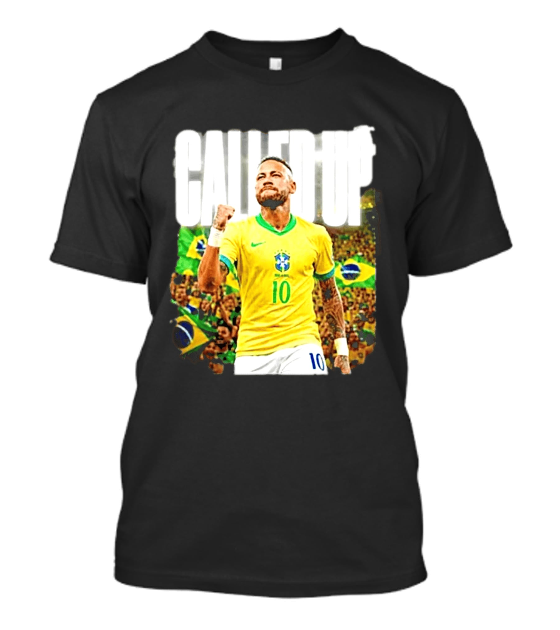 Neymar Brazil Called Up Football 10 Jersey Celebration T-Shirt
