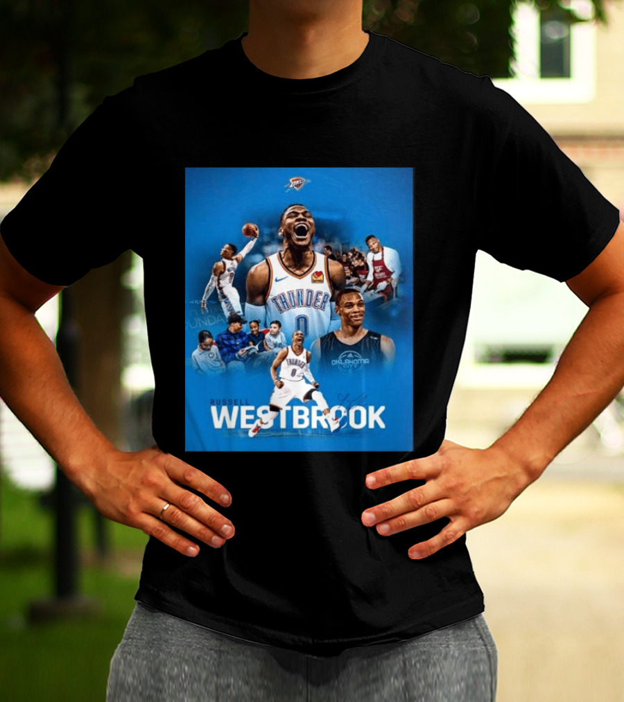 Russell Westbrook OKC Thunder Thank You For Everything Retirement T-Shirt