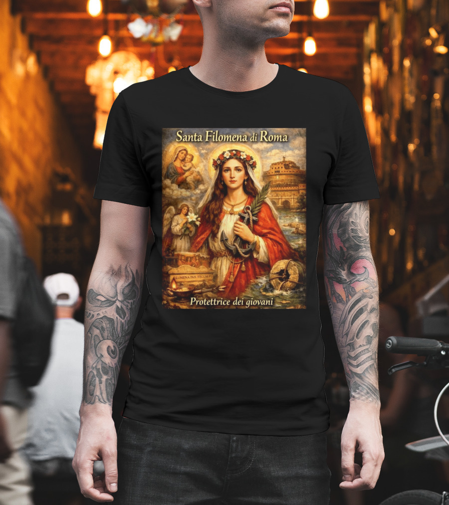 Santa Filomena Di Roma Protettrice Dei Giovani Sant'Angelo T-Shirt