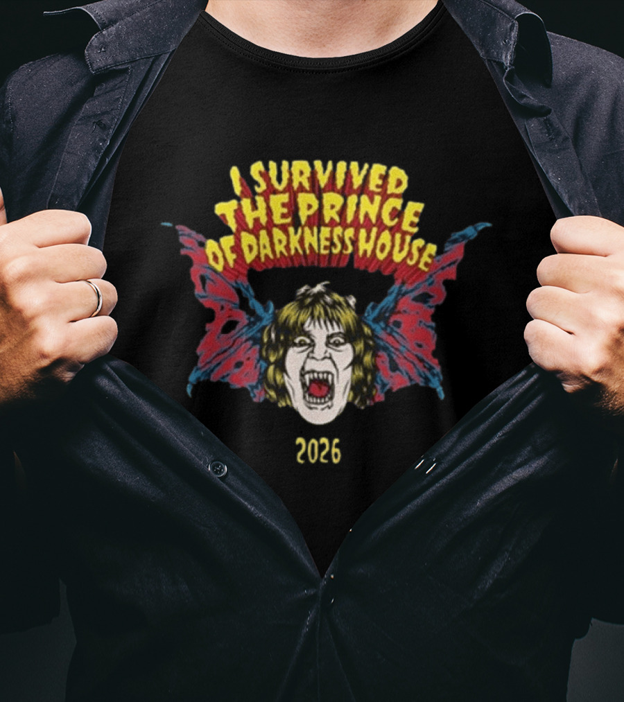 I Survived The Prince Of Darkness House 2025 Bat T-Shirt