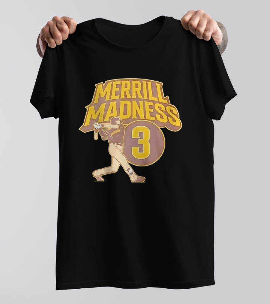 Merrill Madness 3 Jackson San Diego Padres T-Shirt