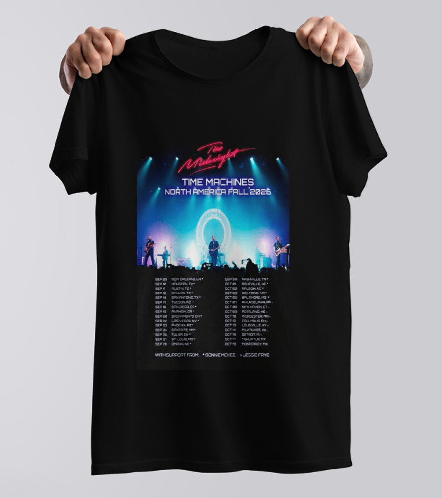 The Midnight Time Machines Tour North America Fall 2026 T-Shirt