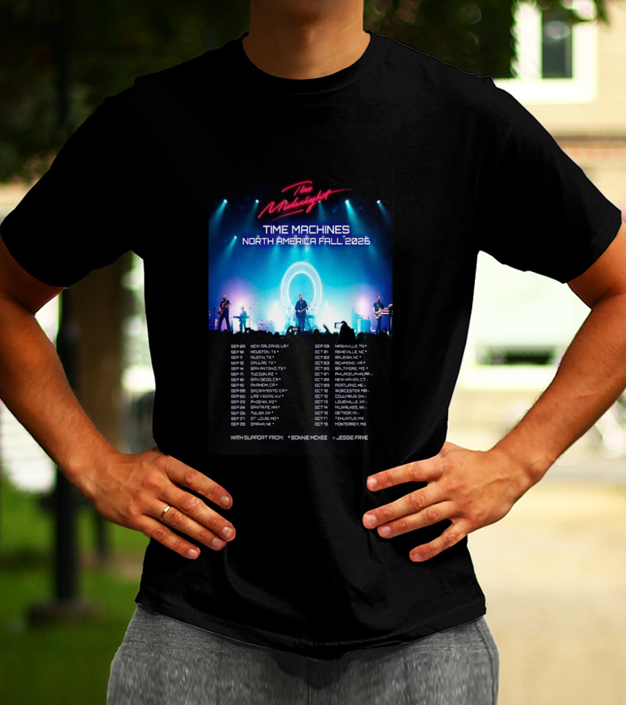 The Midnight Time Machines Tour North America Fall 2026 T-Shirt