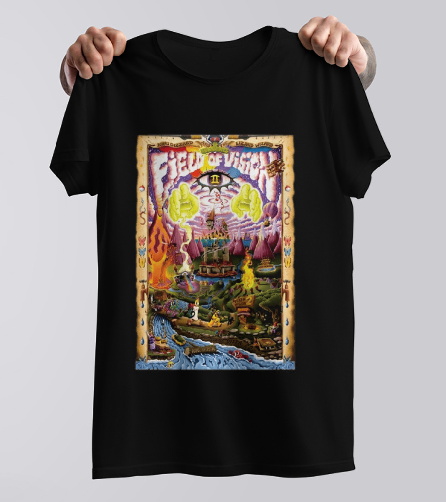 King Gizzard And The Lizard Wizard Field Of Vision II Meadow Creek Buena Vista CO Aug 14 16 2026 T-Shirt