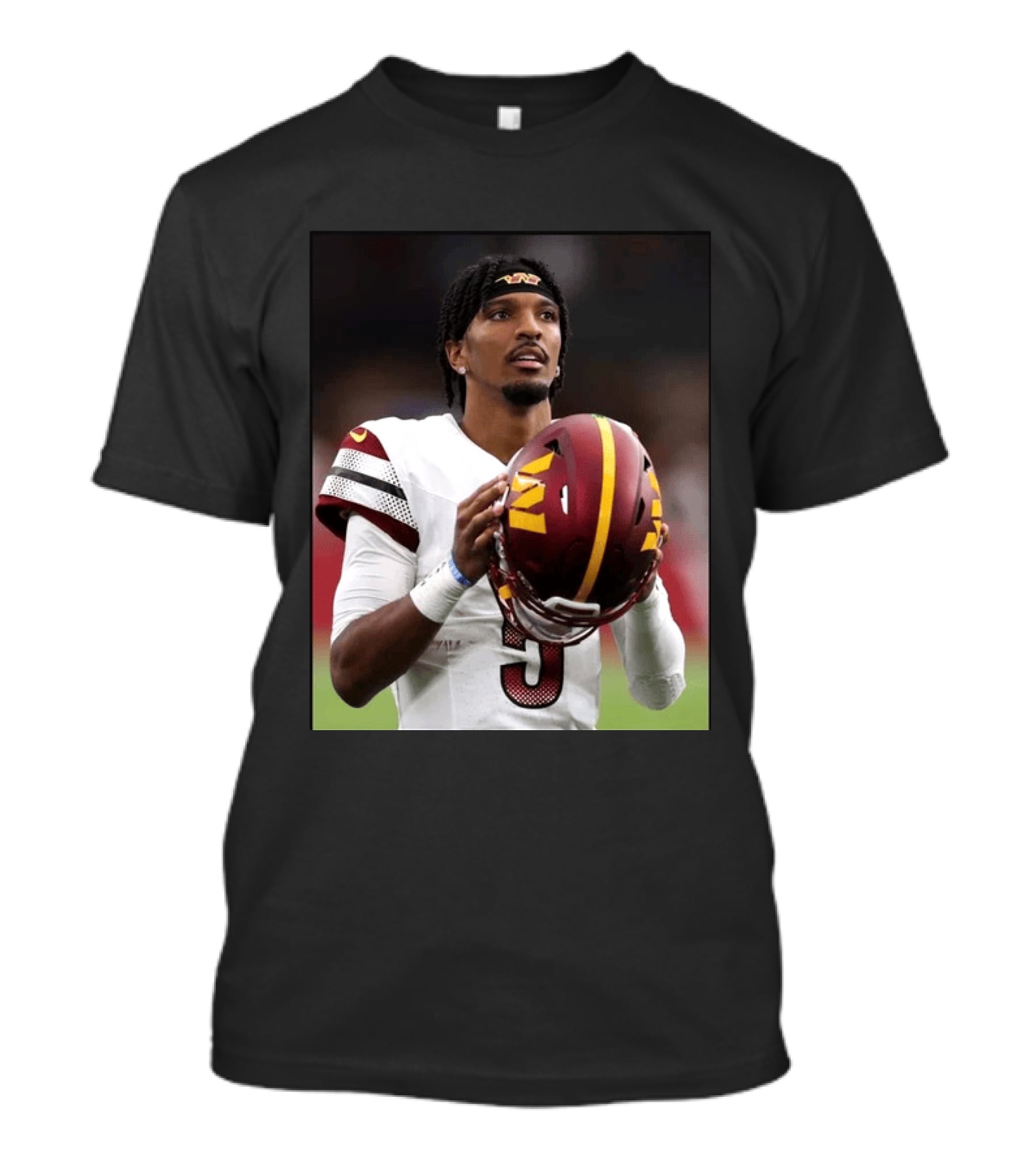 Washington Commanders Quarterback Jayden Daniels Football Player Sports T-Shirt