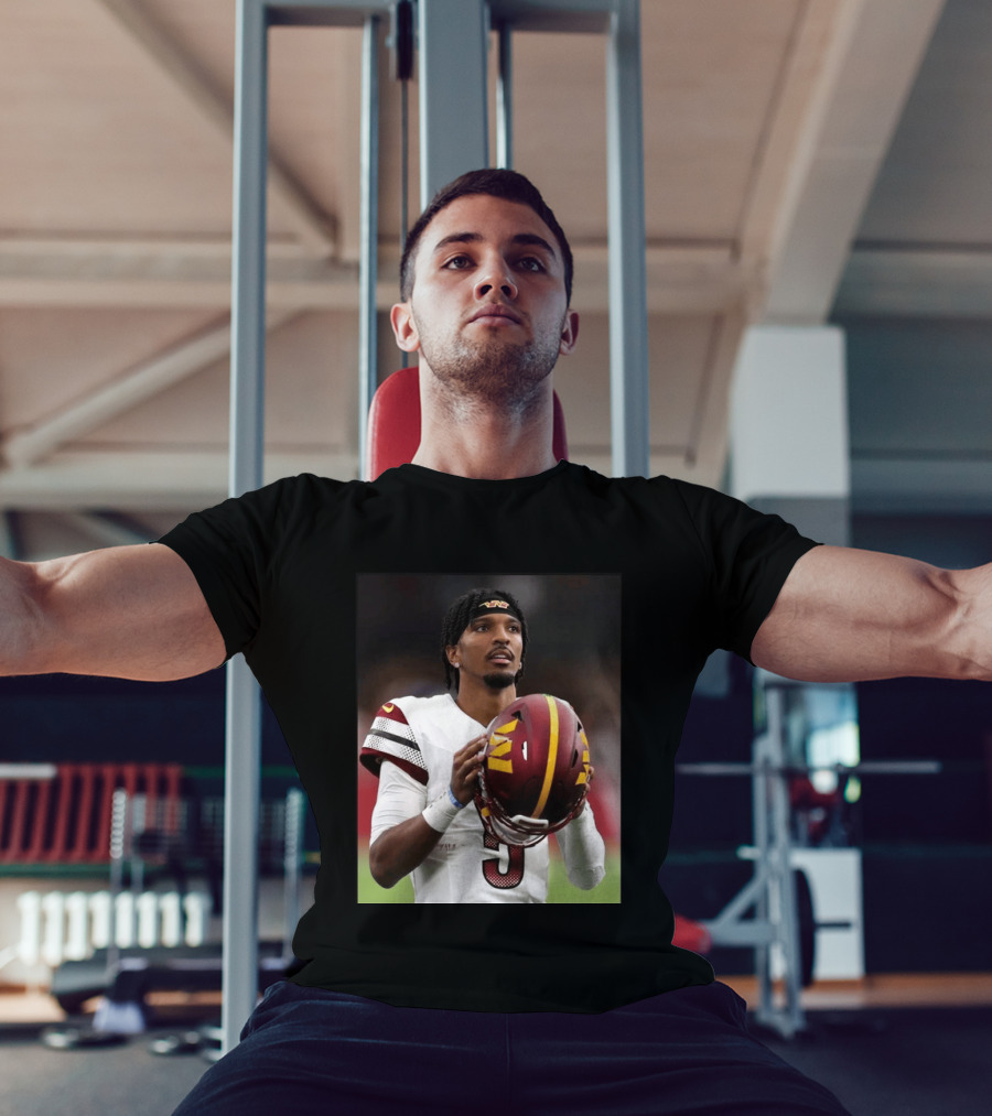Washington Commanders Quarterback Jayden Daniels Football Player Sports T-Shirt