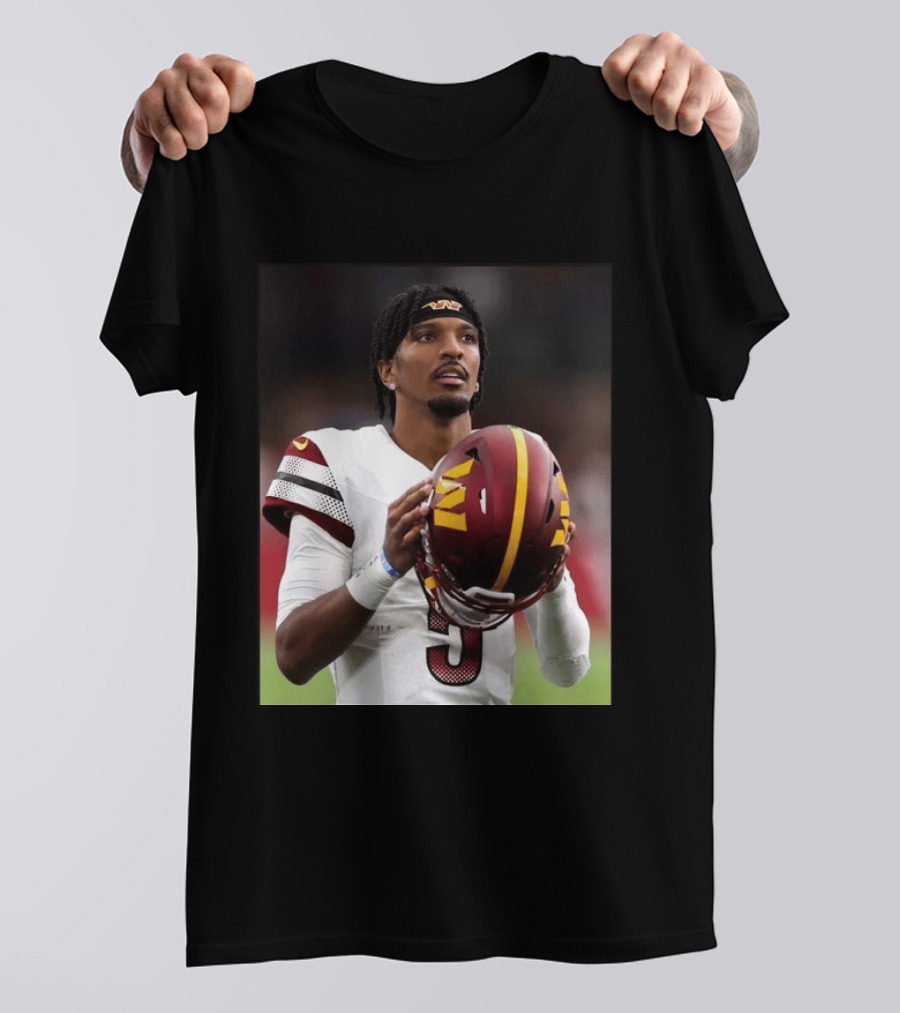 Washington Commanders Quarterback Jayden Daniels Football Player Sports T-Shirt