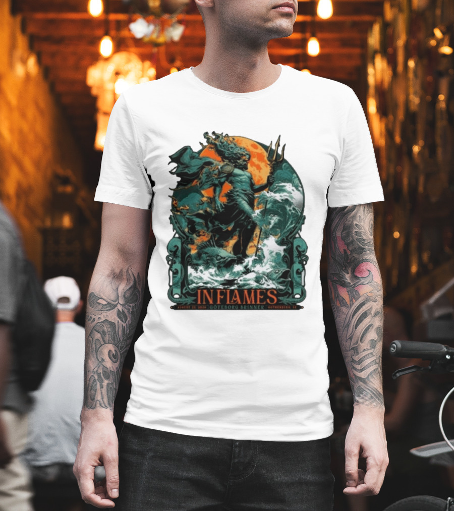 In Flames August 31 2026 Göteborg Brinner Sweden Show T-Shirt