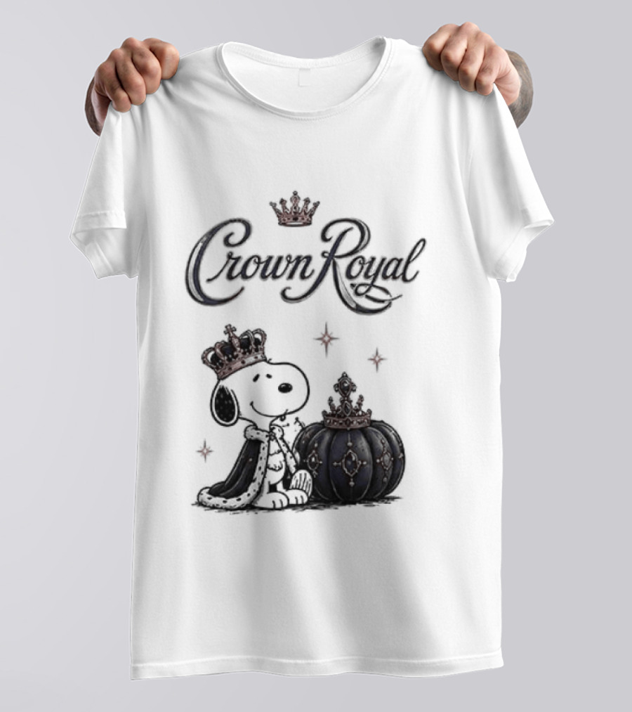 Peanuts Snoopy Crown Royal Boos Only With Crown And Royal T-Shirt