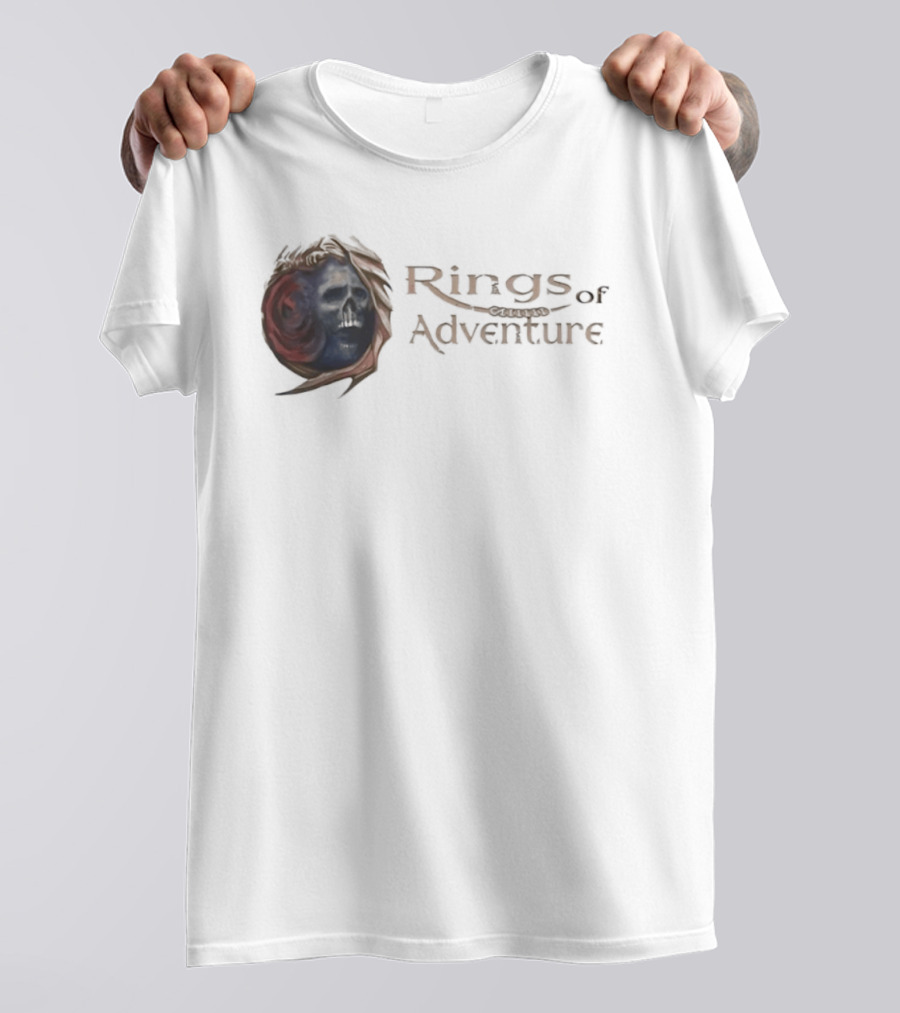 Rings Of Adventure Skull Fantasy T-Shirt