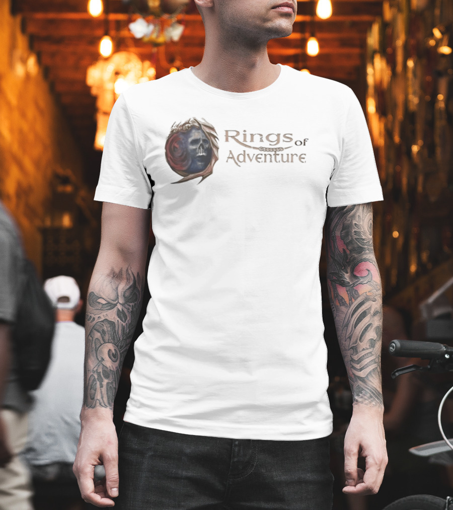Rings Of Adventure Skull Fantasy T-Shirt