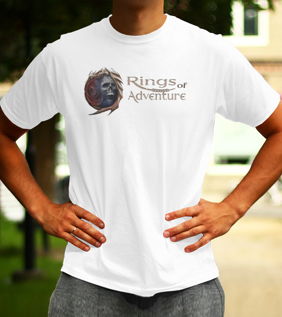 Rings Of Adventure Skull Fantasy T-Shirt