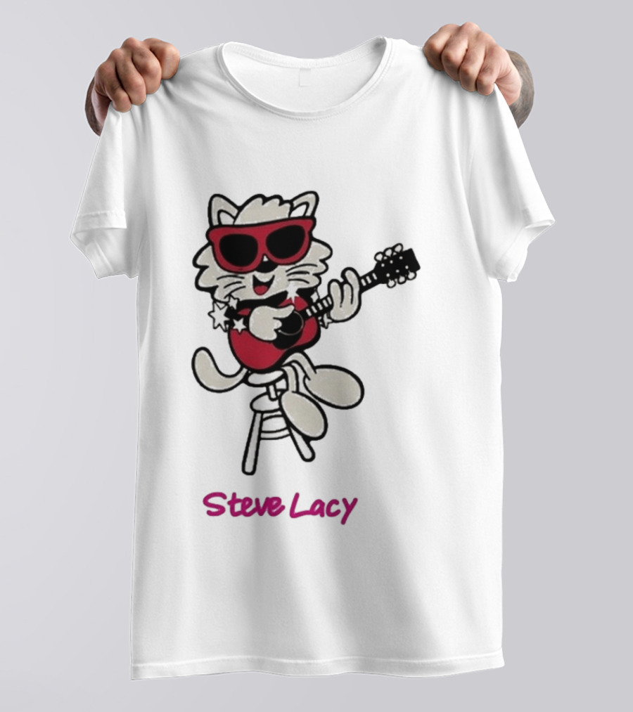 Steve Lacy 2026 Asia Tour Oh Yeah Cool Cat Playing Guitar T-Shirt
