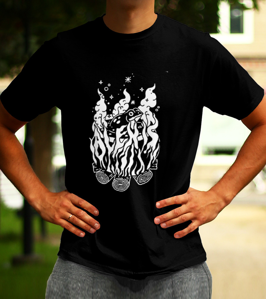 Alexisonfire Crisis 2026 Exclusive Tour 20 Years Anniversary Burning Log T-Shirt