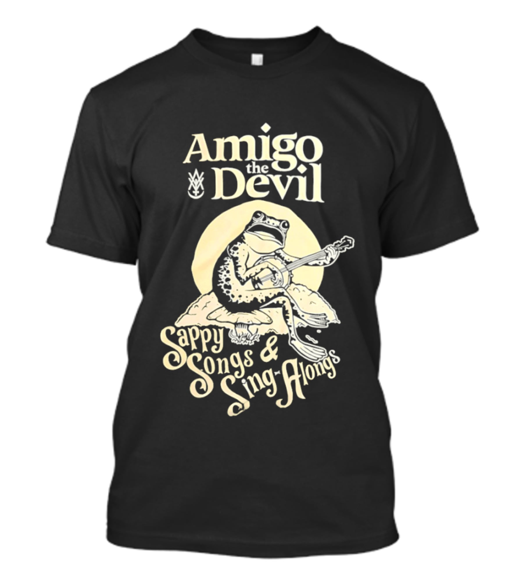 Amigo The Devil Sappy Songs And Sing Alongs Frog Playing Banjo T-Shirt