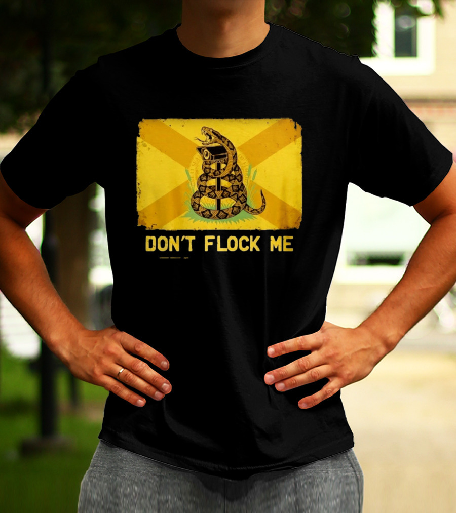 Florida Snake Surveillance Distressed Flag Don't Flock Me T-Shirt
