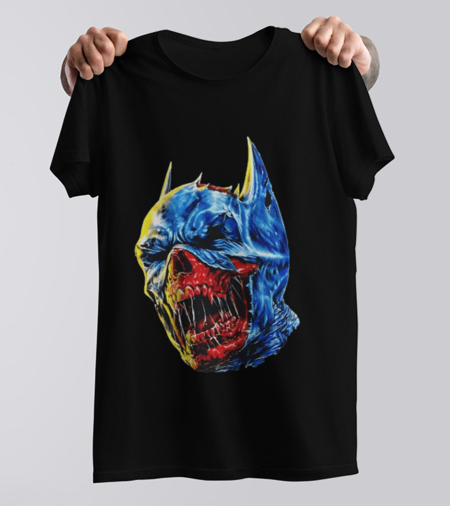 Batman DCeased Zombie Skull DC Comics Villainous Visage T-Shirt