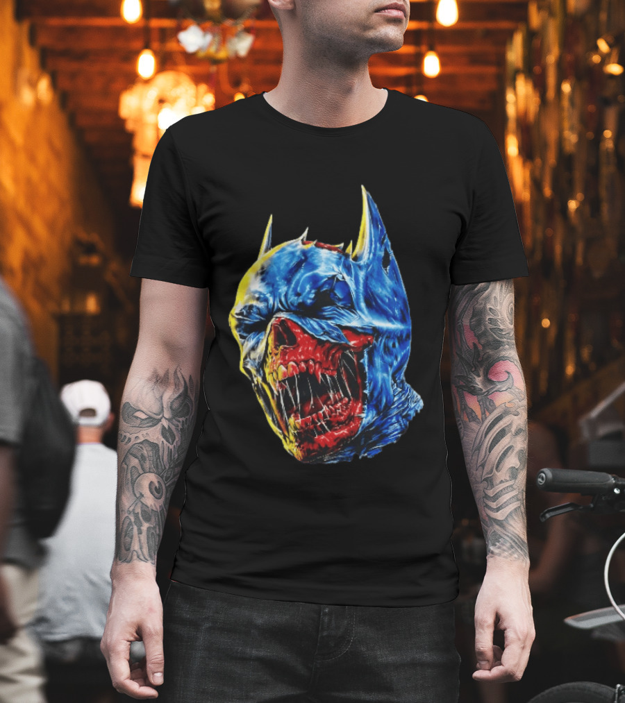Batman DCeased Zombie Skull DC Comics Villainous Visage T-Shirt