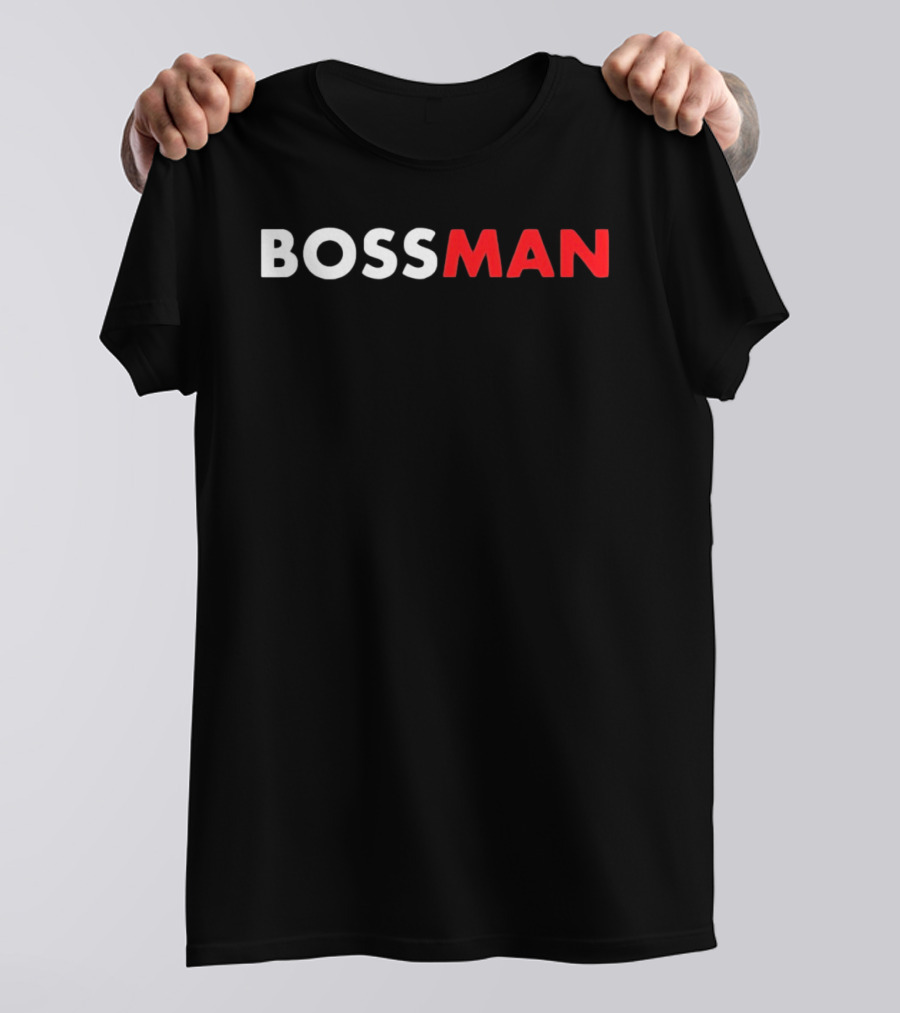 BOSSMAN Bold Statement Red And White T-Shirt